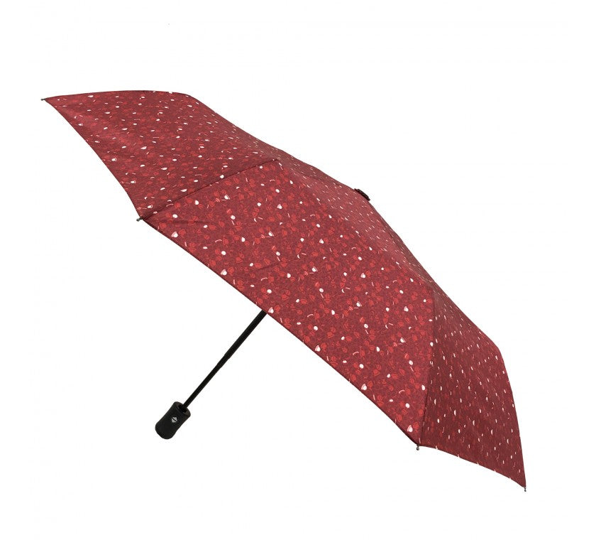 Parapluie pliant Magritte rouge femme automatique