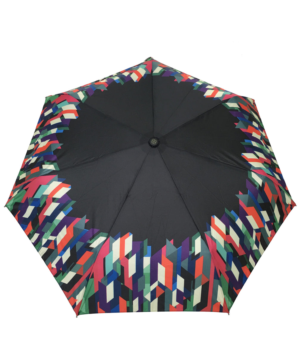 Parapluie pliant femme automatique Geometric  Colors