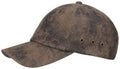 Casquette baseball Rawlins Stetson cuir marron foncé