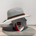 Chapeau Gerry gris clair anti UV ajustable malléable