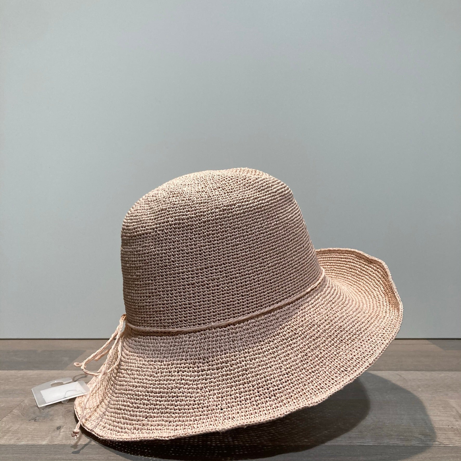 Chapeau cloche vieux rose ajustable