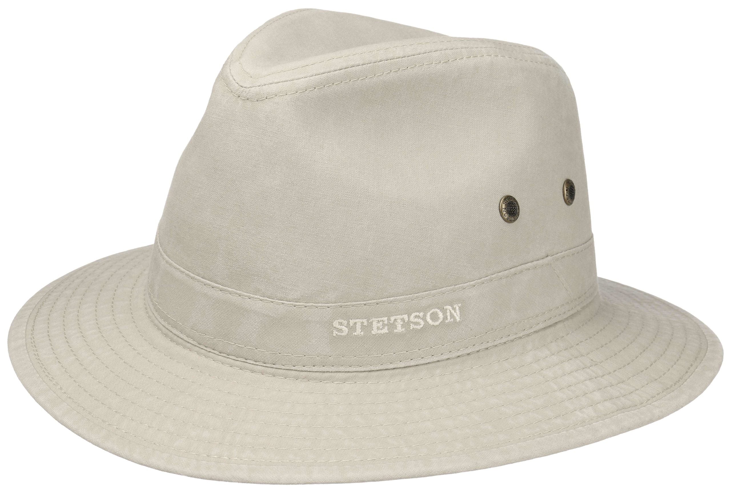 Chapeau Traveller Organic Cotton Stetson beige clair