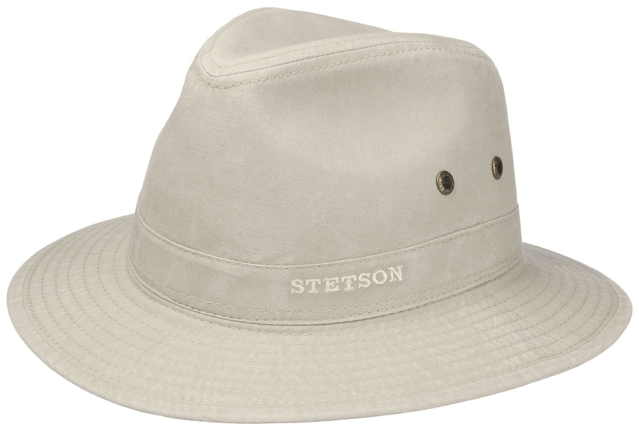 Chapeau Traveller Organic Cotton Stetson beige clair