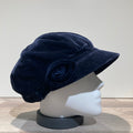 Casquette gavroche velours marine élastiquée doublure polaire