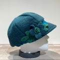 Casquette gavroche vert élastiquée doublure polaire