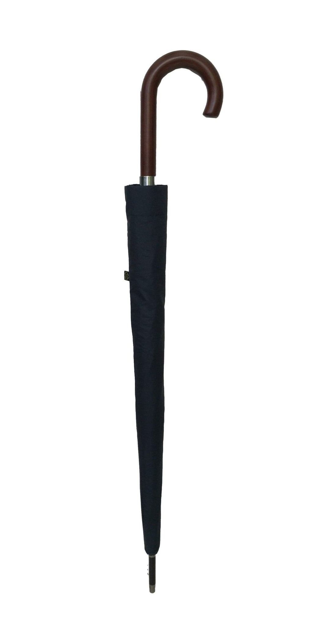 Parapluie droit homme automatique bleu poignée en bois housse de protection
