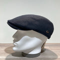 Casquette laine noir Gore-Tex avec cache-oreilles rabattables doublée coton Göttmann