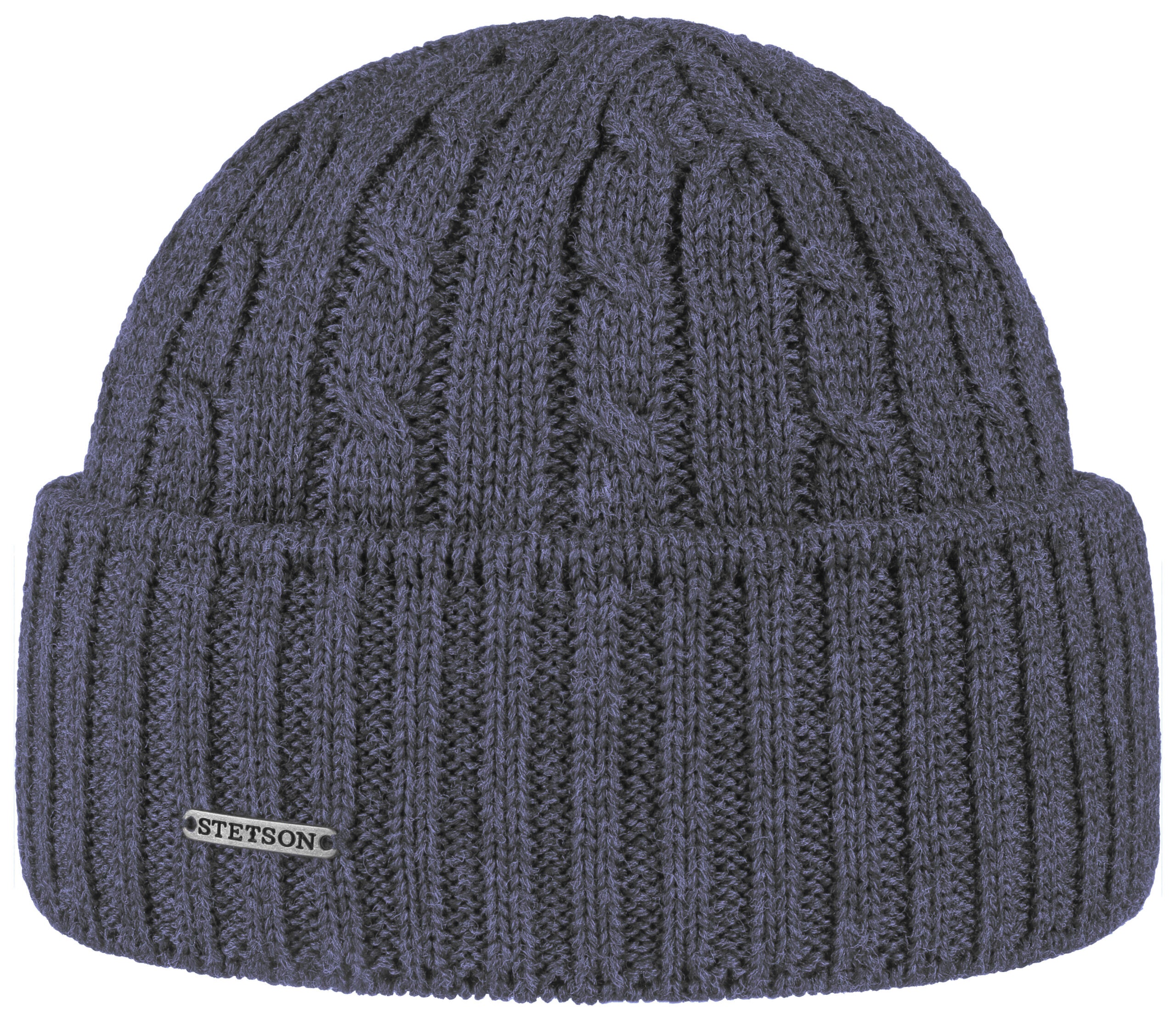 Bonnet en tricot Georgia Wool Stetson bleu
