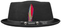 Chapeau Porkpie Pennsylvania Stetson noir