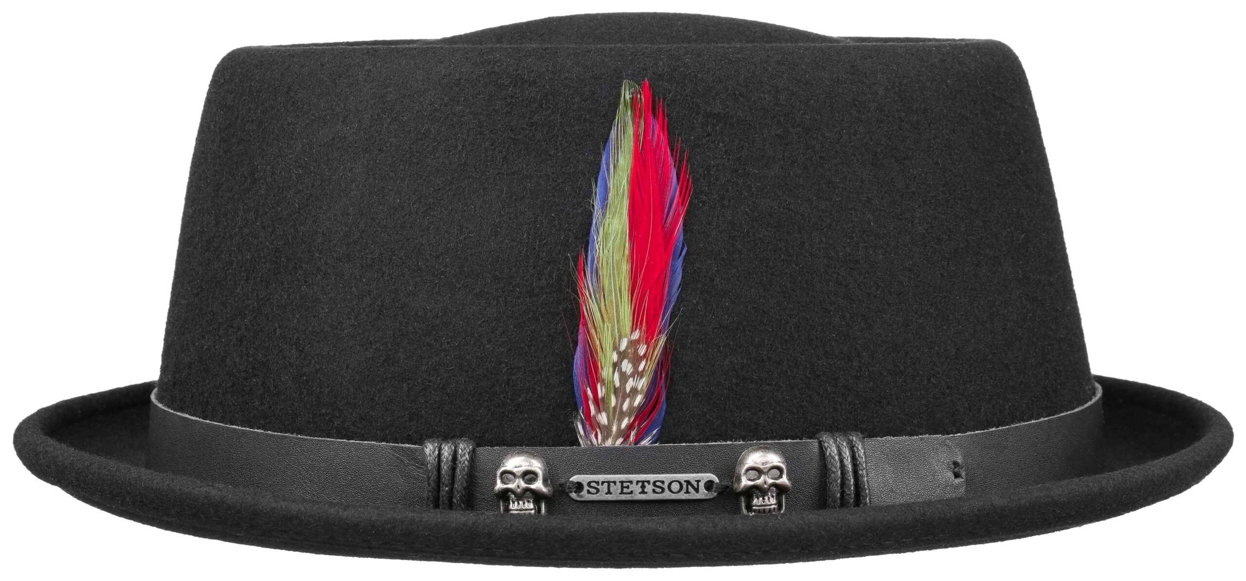 Chapeau Porkpie Pennsylvania Stetson noir