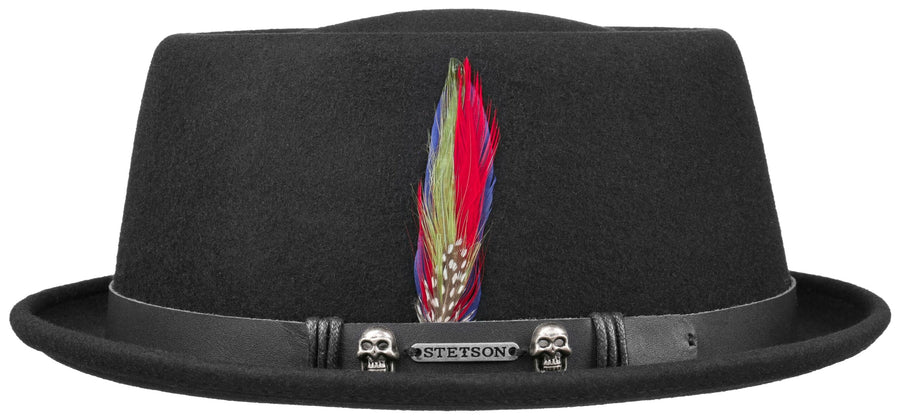 Chapeau Porkpie Pennsylvania Stetson noir