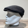Casquette laine vierge noir moucheté doublée