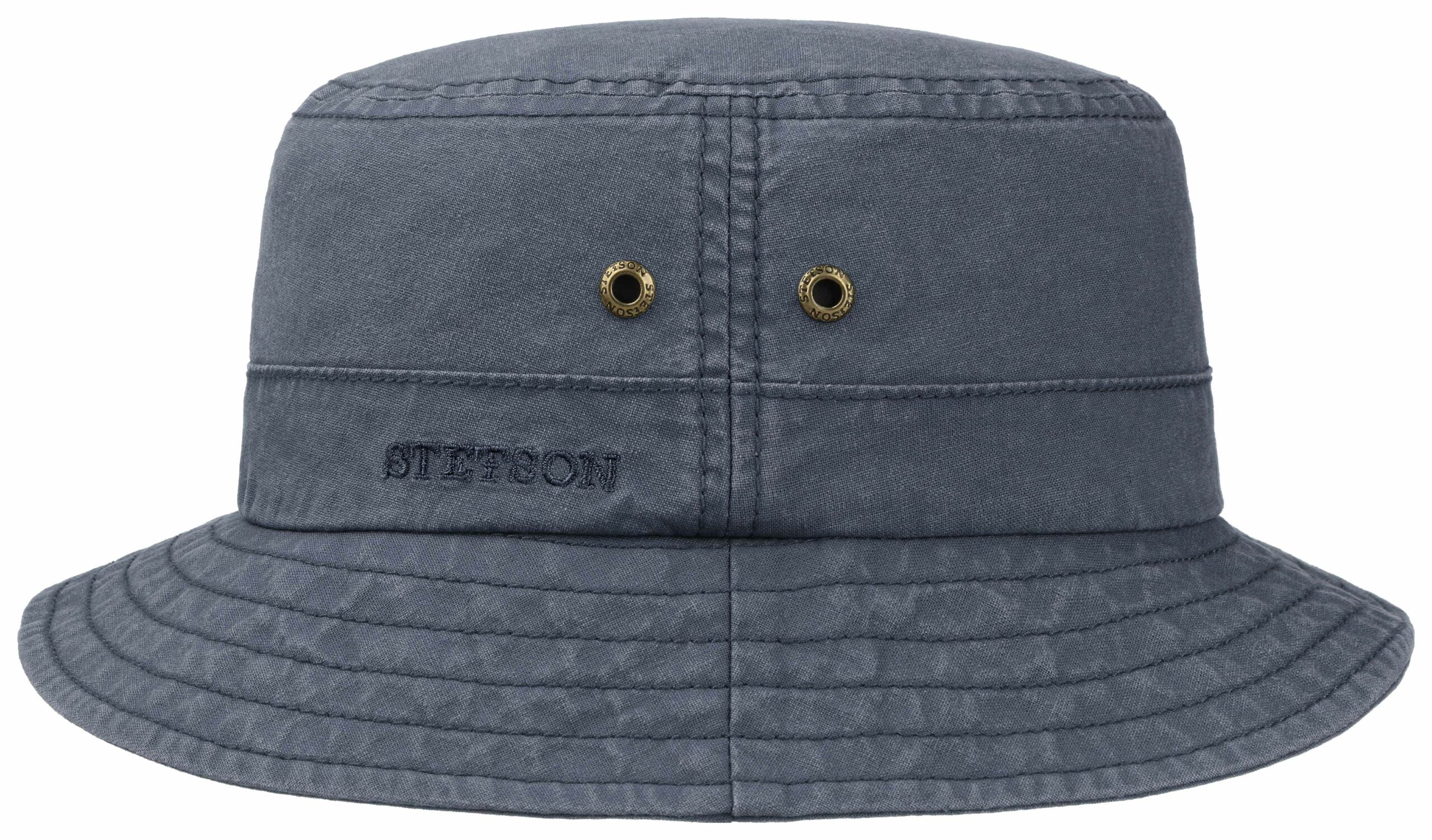 Chapeau Bob Roscoe Delave Organic Cotton Stetson marine