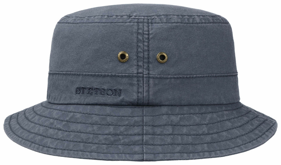 Chapeau Bob Roscoe Delave Organic Cotton Stetson marine