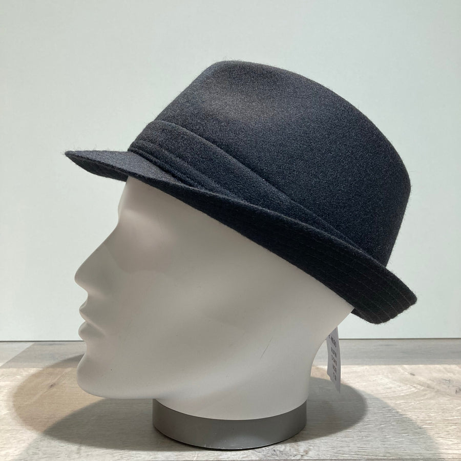 Chapeau trilby feutre laine noir