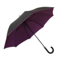 Parapluie droit mixte automatique noir et violet