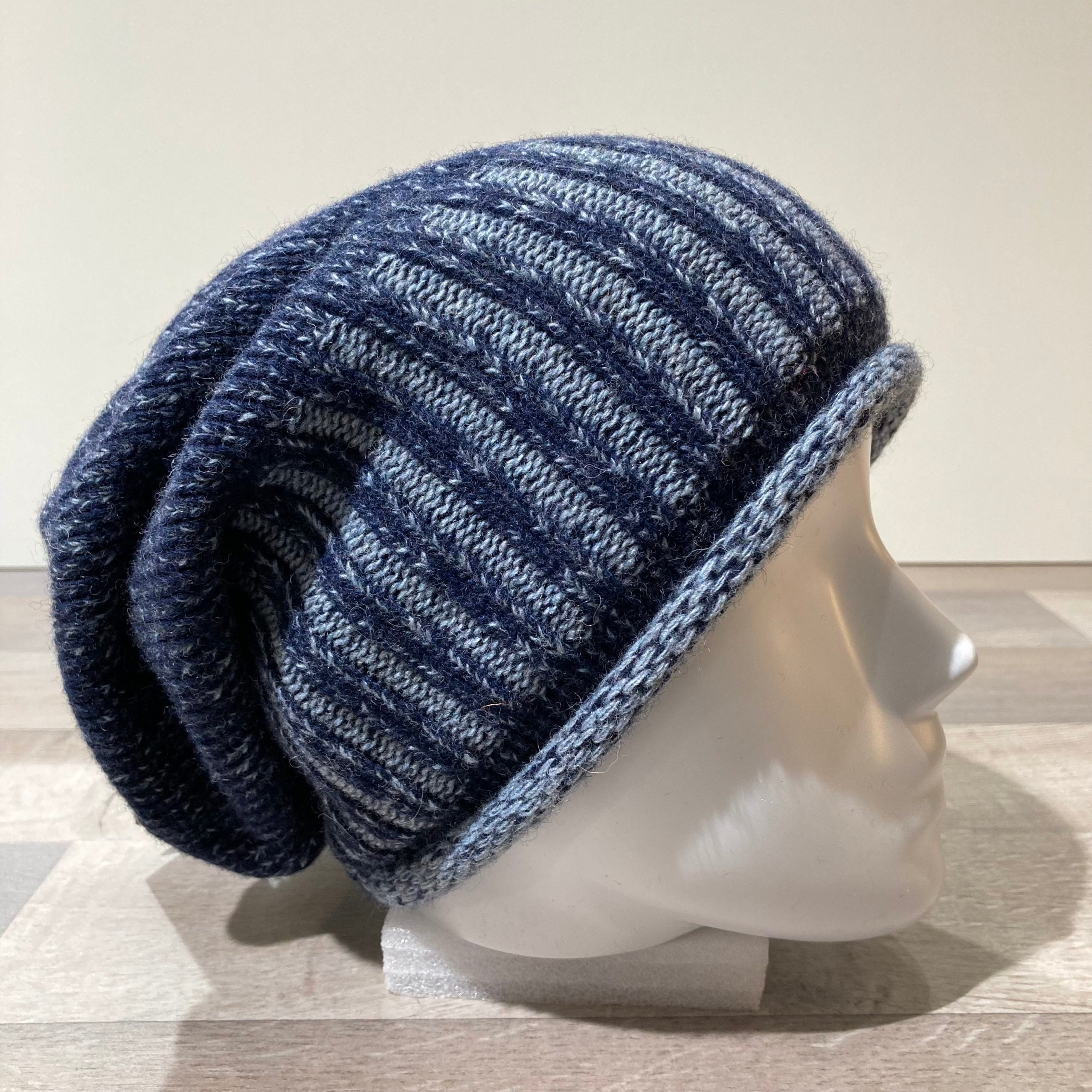 Bonnet gros volume marine doublé