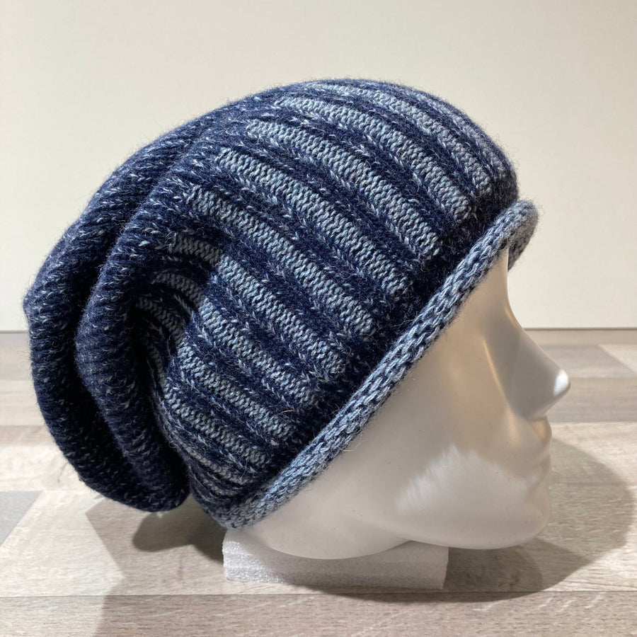 Bonnet gros volume marine doublé