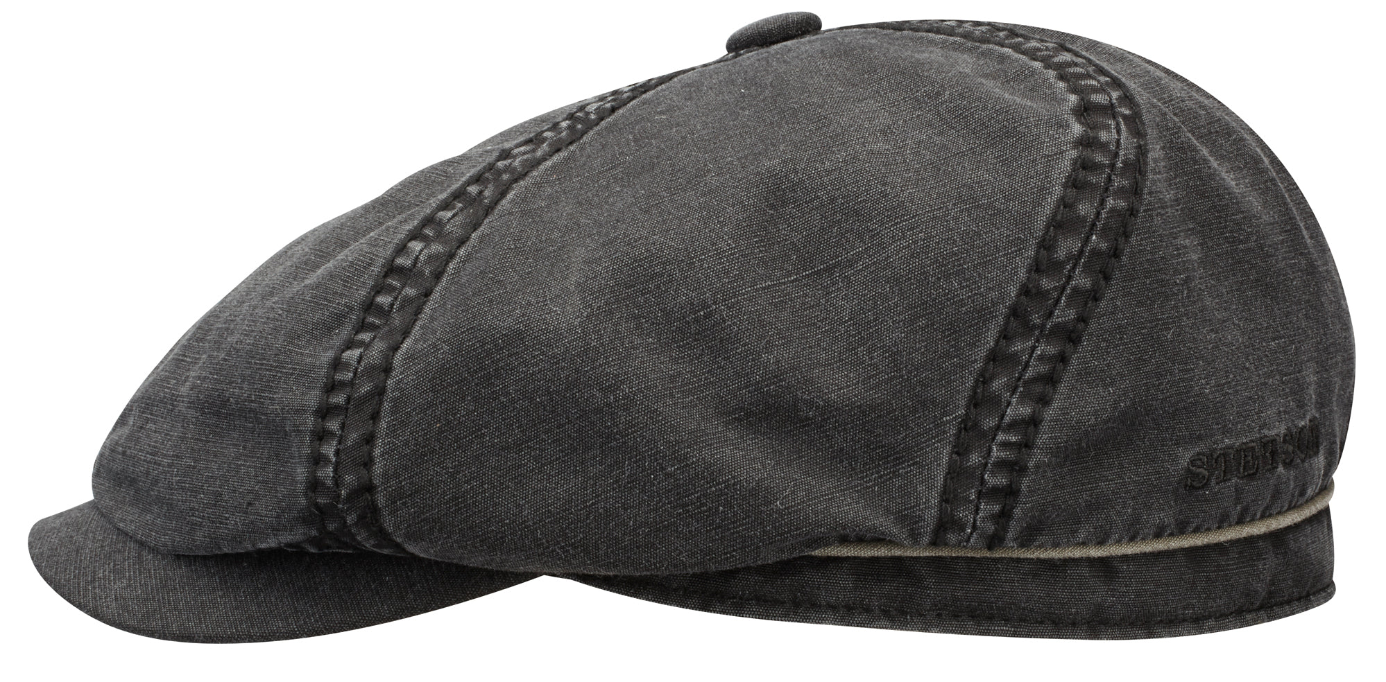 Casquette Brooklin Cotton Linen Stetson noir