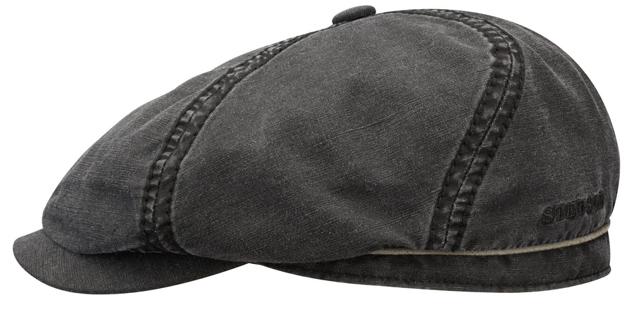 Casquette Brooklin Cotton Linen Stetson noir