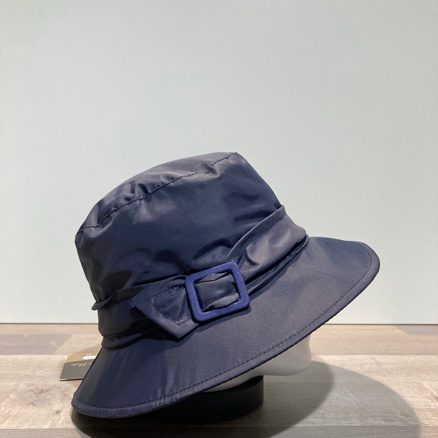 Chapeau bob de pluie marine doublé