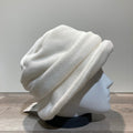 Chapeau cloche polaire écru doublé