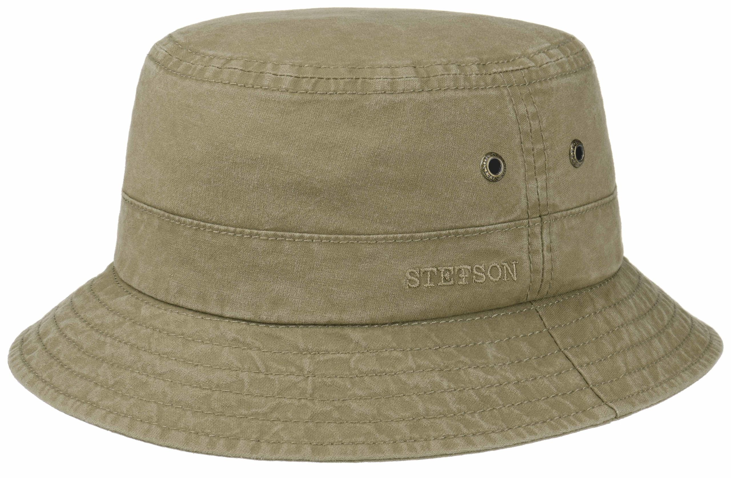 Chapeau Bob Roscoe Delave Organic Cotton Stetson olive