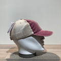Casquette baseball bordeaux ajourée ajustable