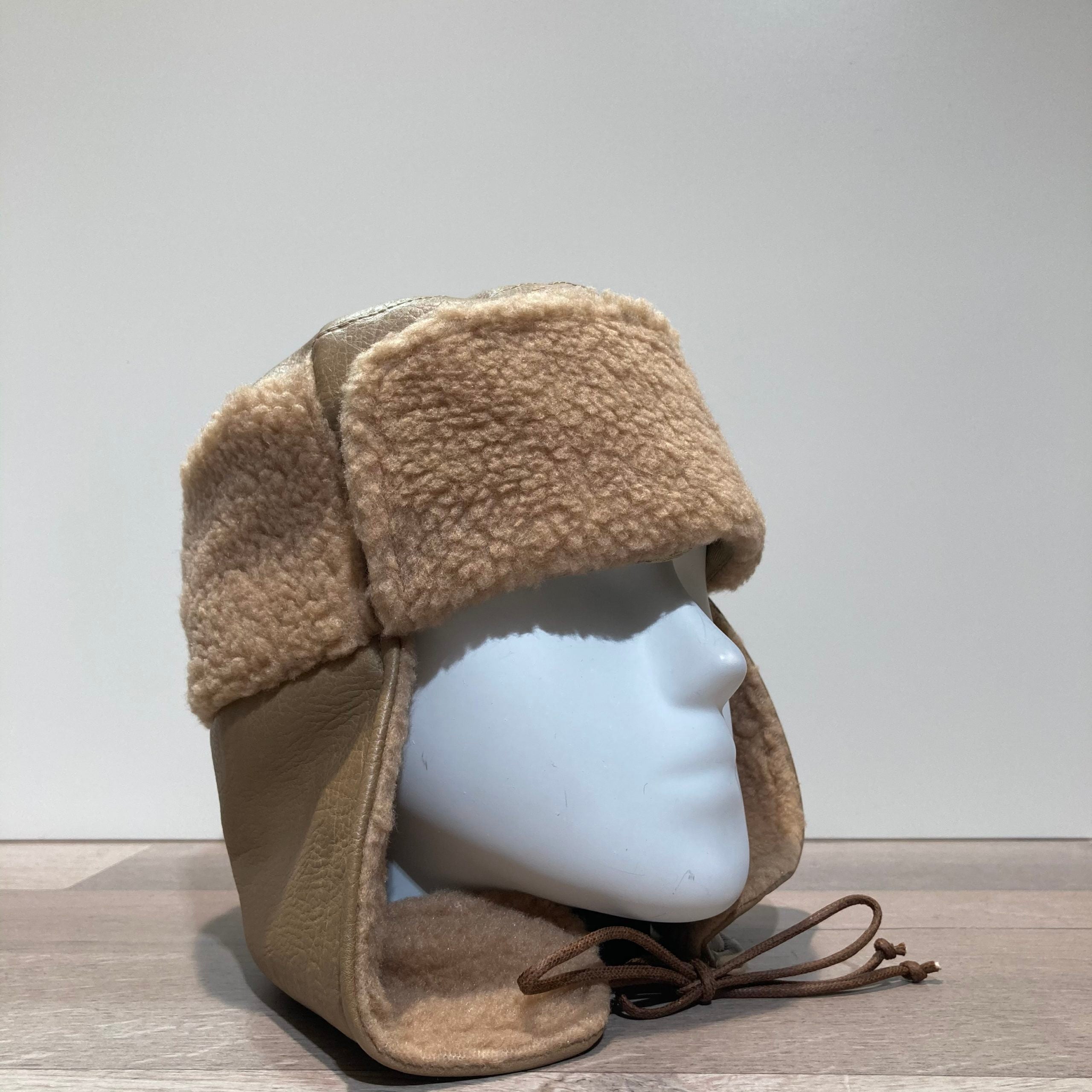 Chapka Sherpa camel doublure polaire