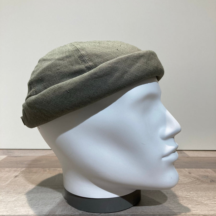 Bonnet Docker lin olive