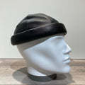 Bonnet Docker cuir noir