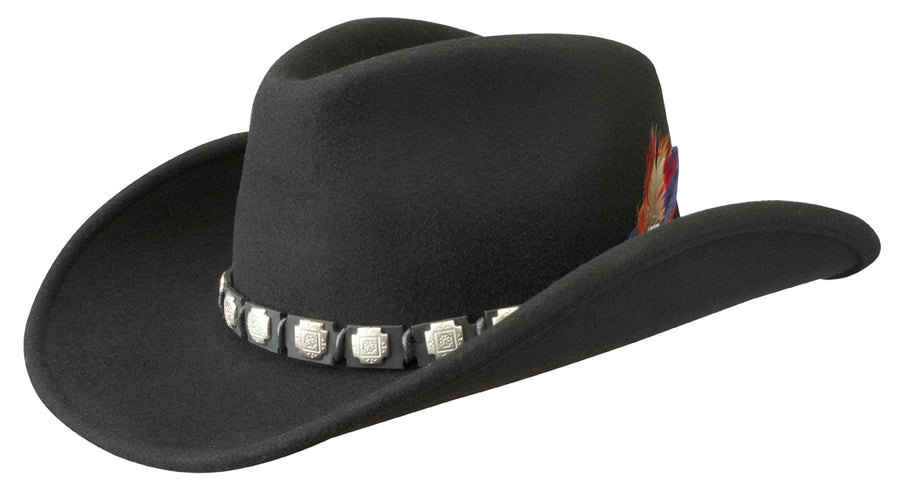 Chapeau en feutre Western Hackberry Stetson noir