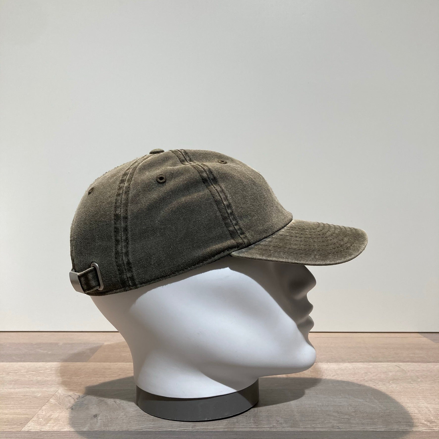 Casquette baseball kaki délavé ajustable