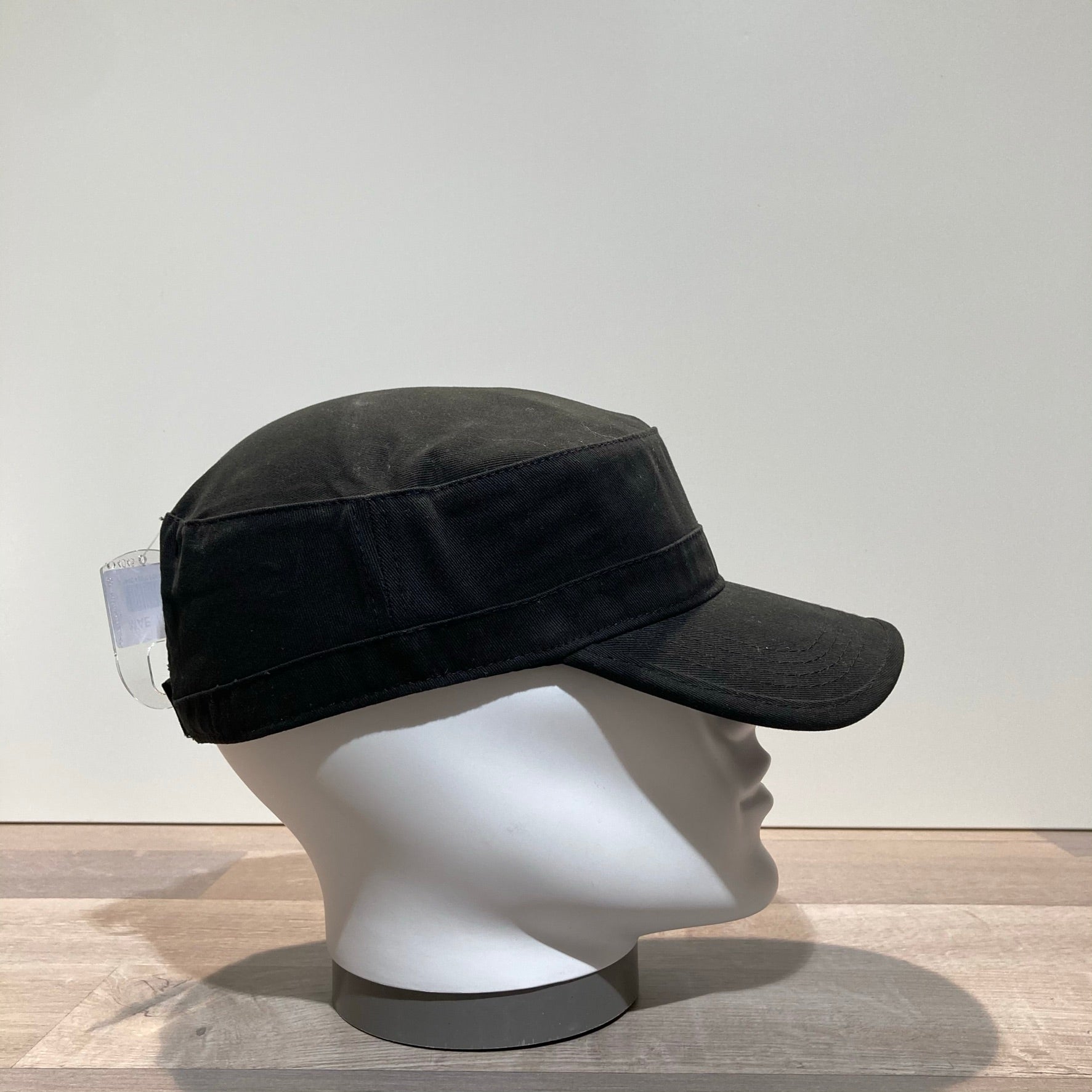 Casquette cubaine coton noir ajustable
