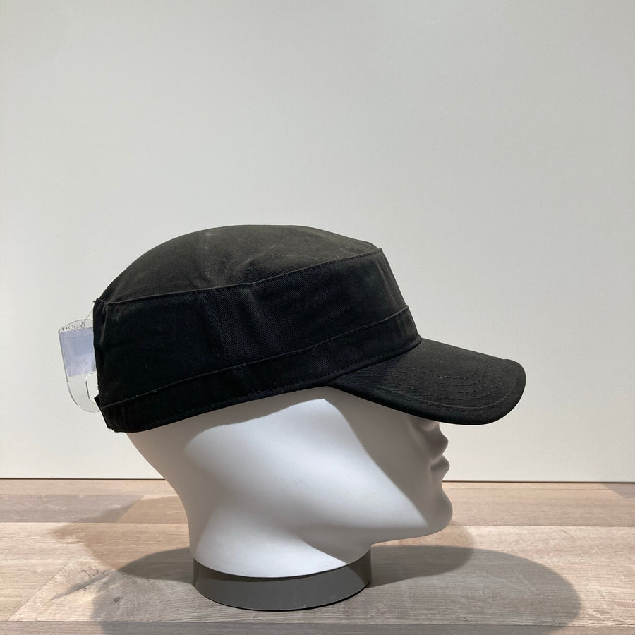 Casquette cubaine coton noir ajustable