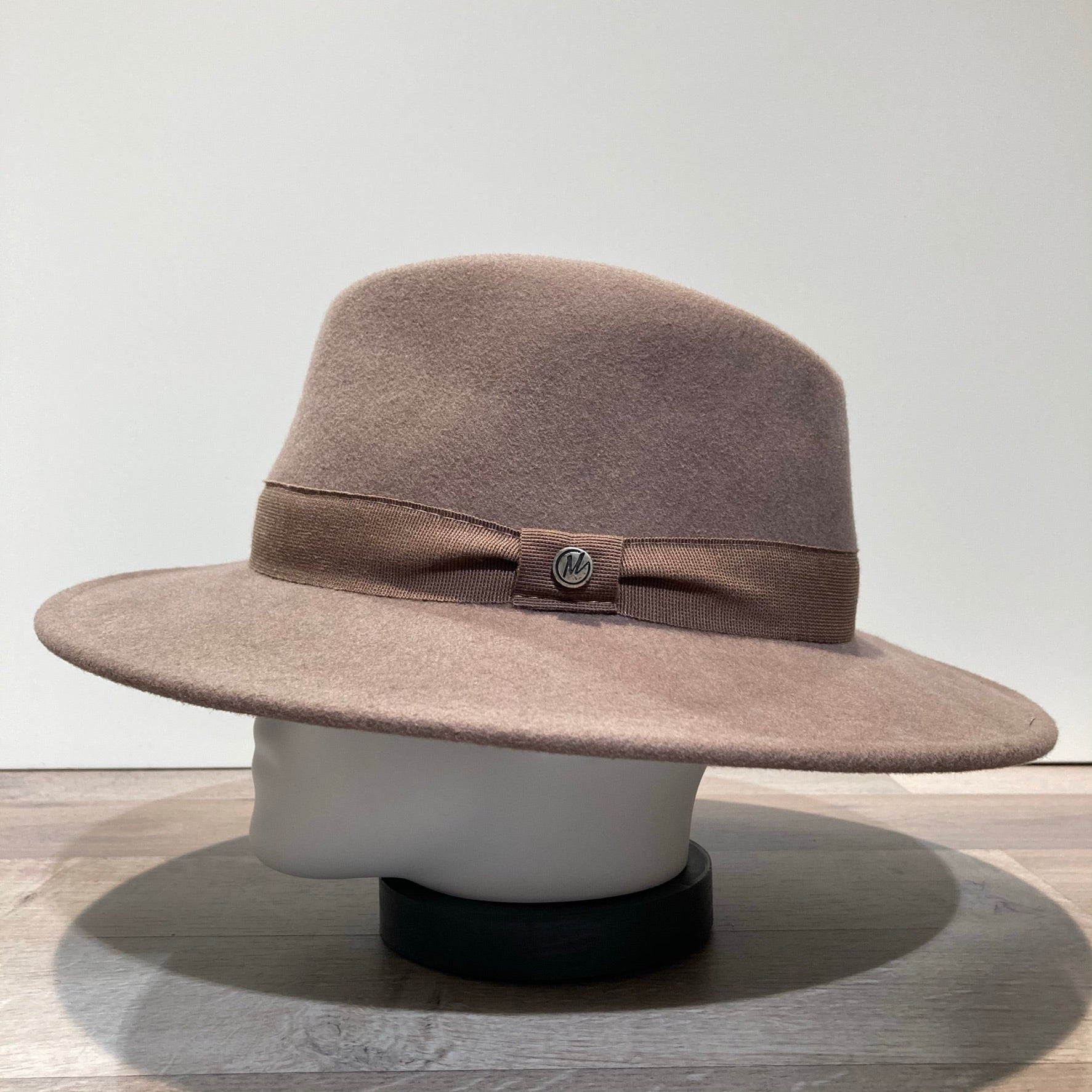 Chapeau feutre laine beige