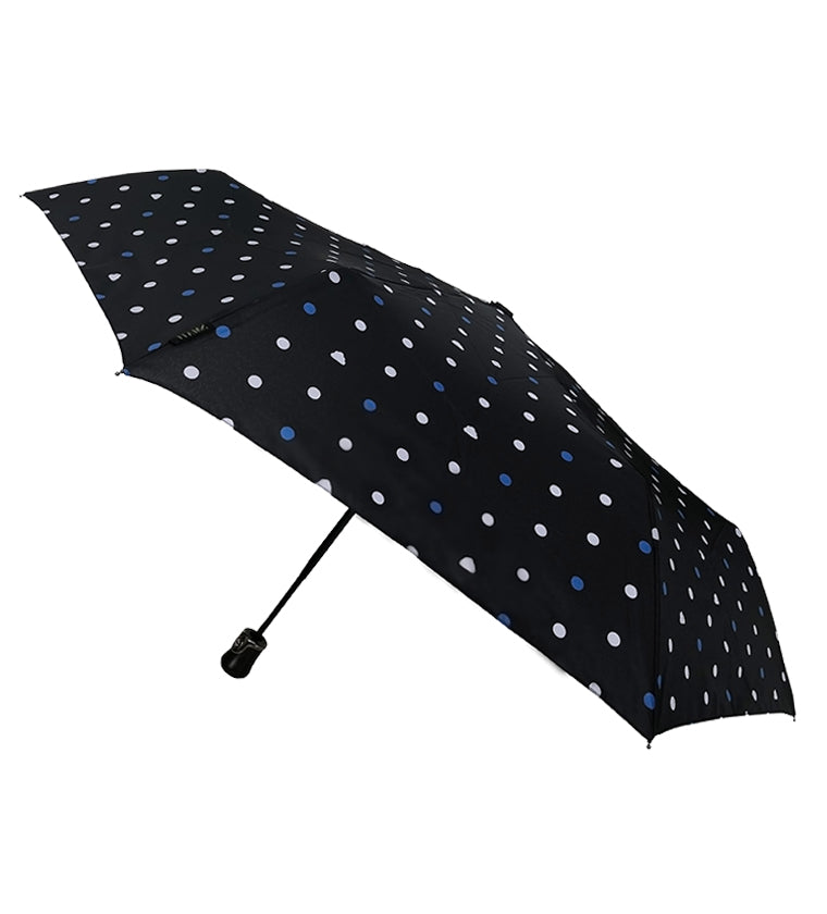 Parapluie pliant Pois nuages bleu femme automatique