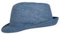 Chapeau trilby Geneva Linen Stetson bleu