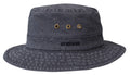 Chapeau Bob Reston Delave Organic Cotton Stetson bleu foncé