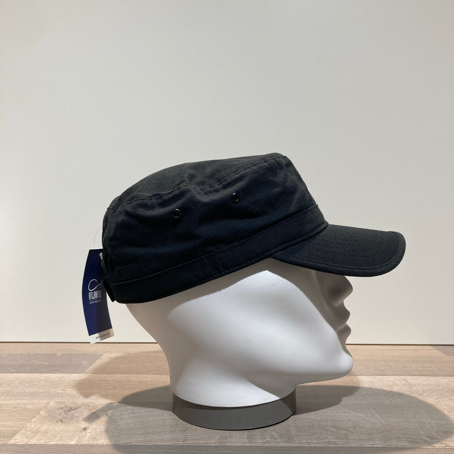 Casquette cubaine noir ajustable doublure polaire