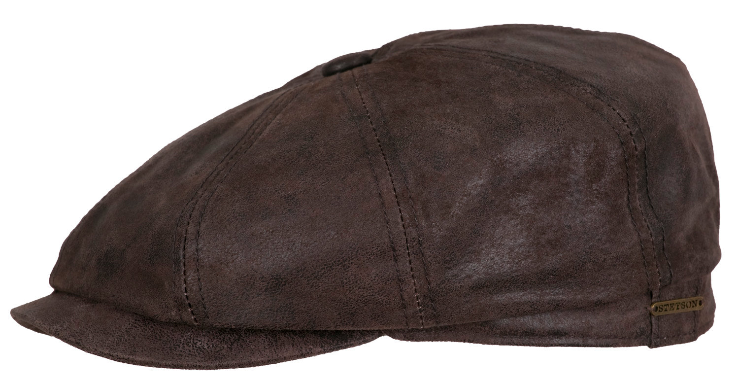 Casquette gavroche Hatteras Pigskin Stetson marron