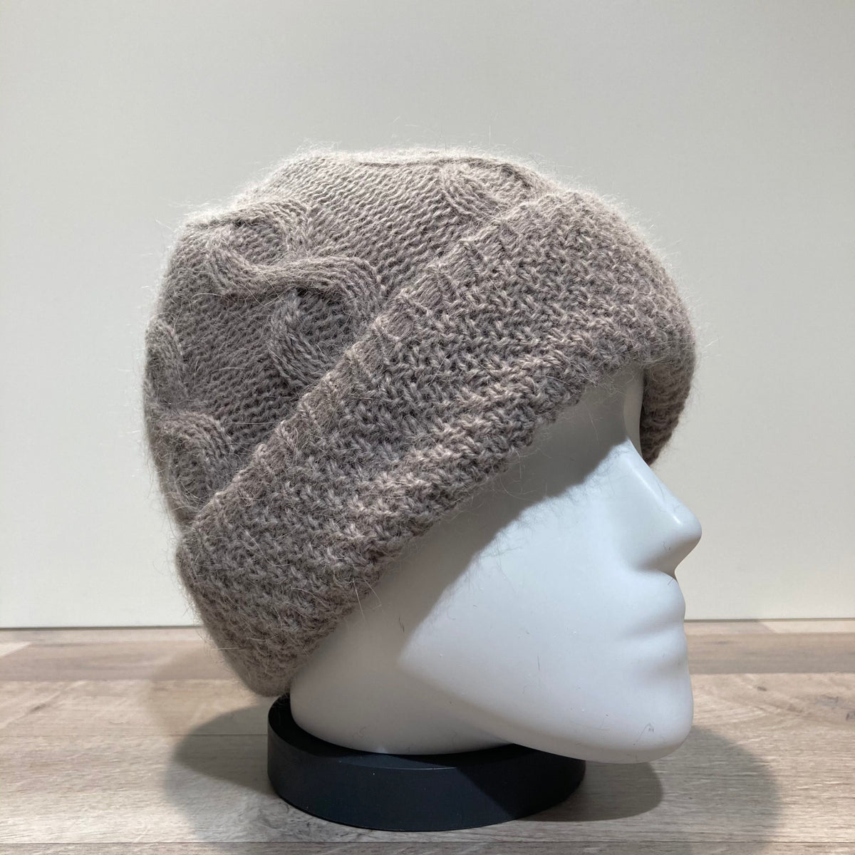 Bonnet angora beige