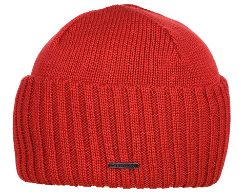 Bonnet en tricot Northport Merino Wool Stetson rouge
