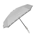 Parapluie pliant I love rain gris femme automatique