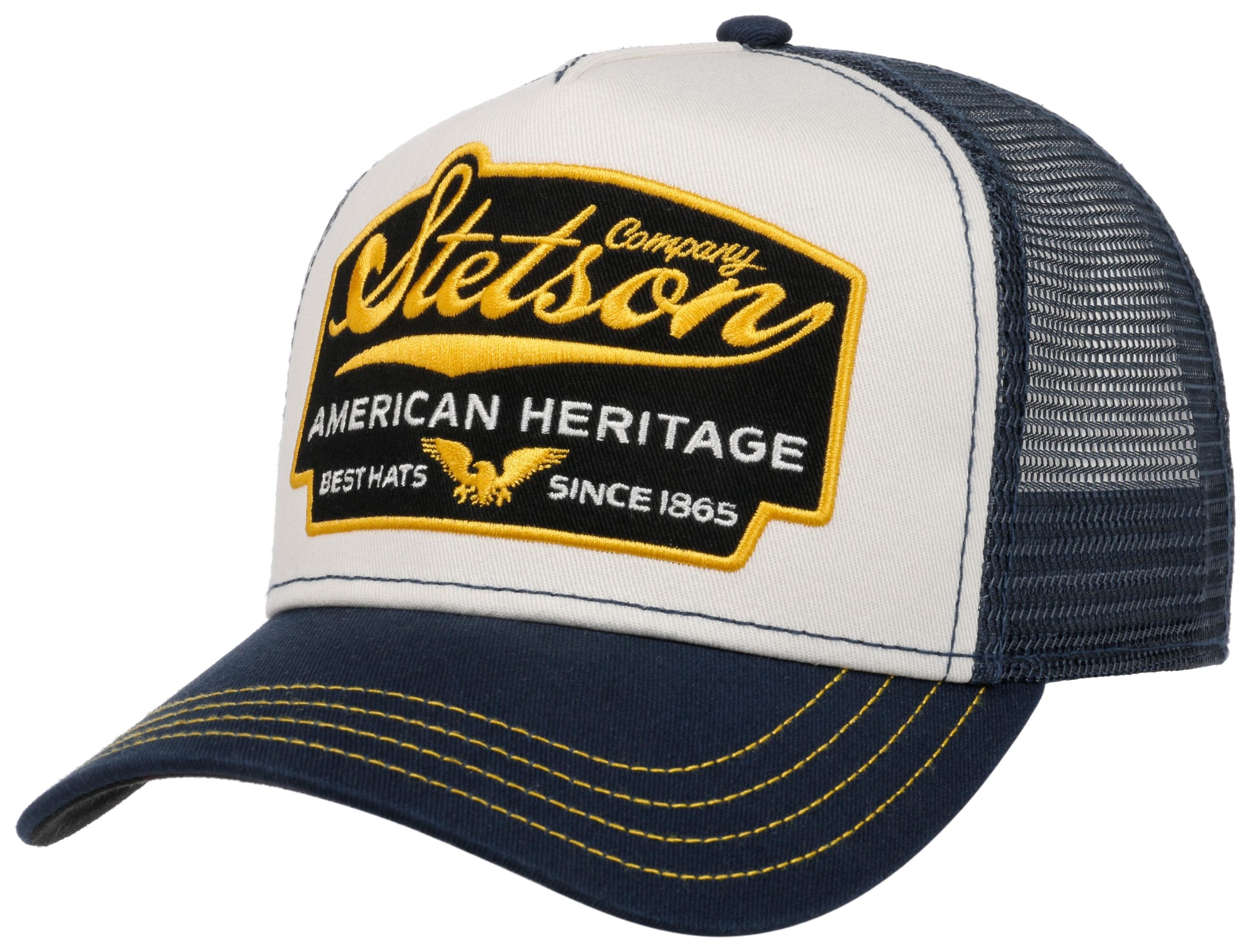 Casquette Trucker Cap American Heritage Stetson marine