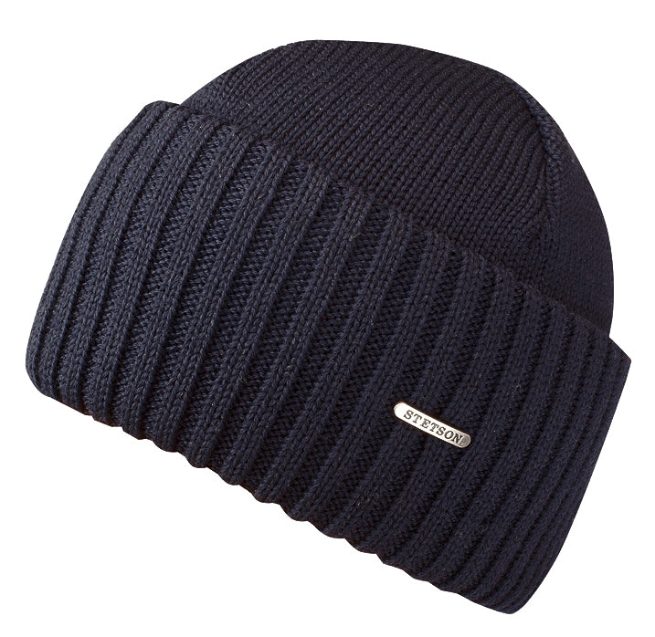 Bonnet en tricot Northport Merino Wool Stetson marine