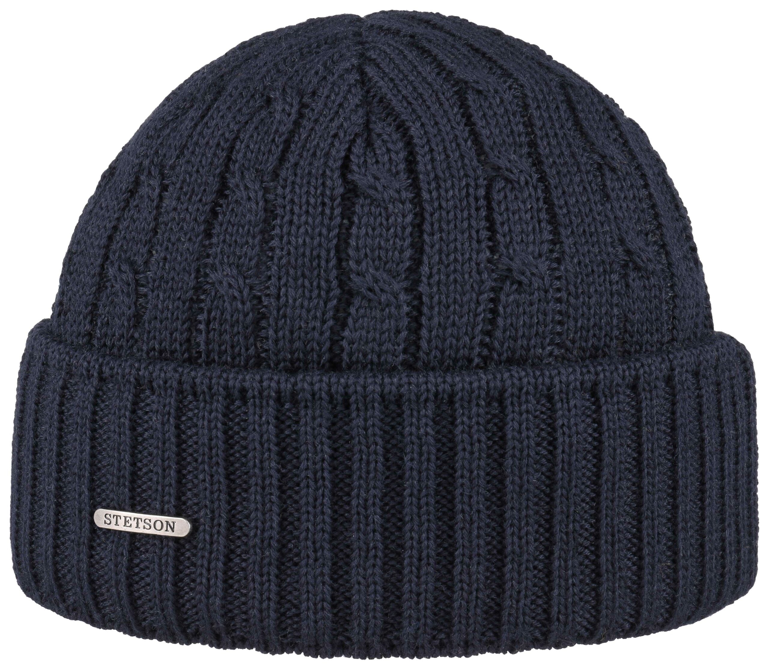 Bonnet en tricot Georgia Wool Stetson marine