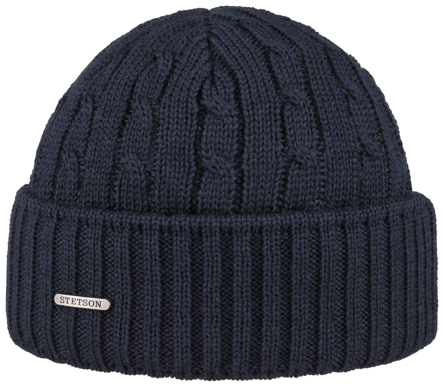 Bonnet en tricot Georgia Wool Stetson marine