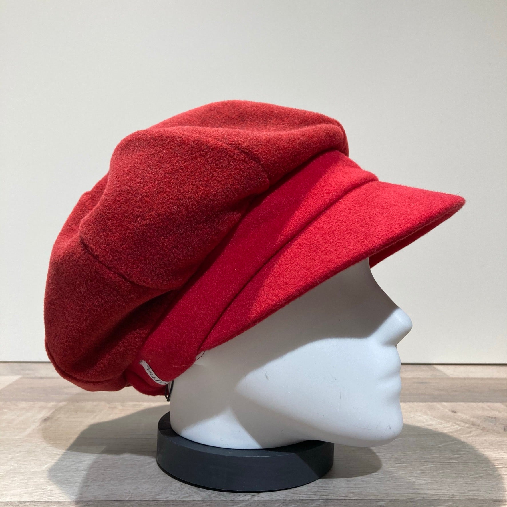 Casquette gavroche polaire élastiquée rouge