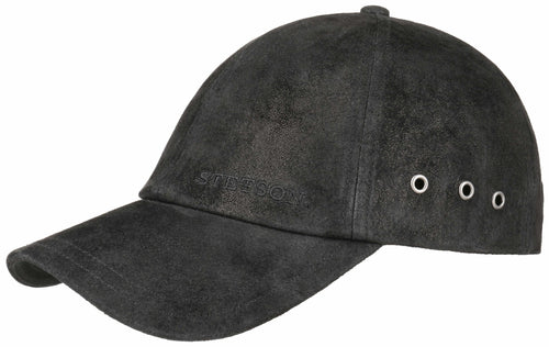 Casquette baseball Rawlins Stetson cuir noir